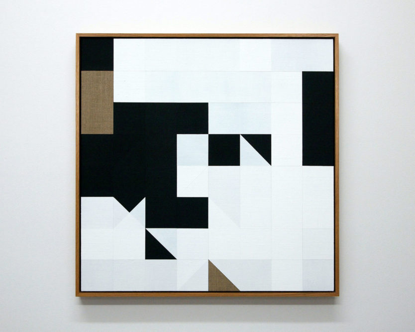 Chess Painting No. 67(Kmoch vs. Duchamp, Hamburg, 1930)66 x 66 cm | gesso on linen, oak frame | 2016