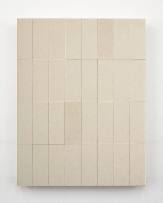 Ground No. 5 (Vertical Array)
45 x 35 cm | gesso on canvas | 2012