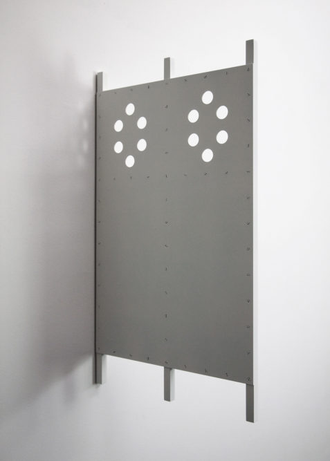 Vespasienne68 x 38 x 2 cm | enamel on hinged aluminium panel | 2017
