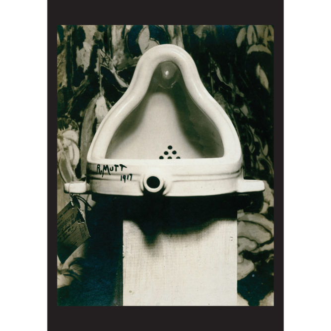 Alfred Stieglitz, Marcel Duchamp’s Fountain, 1917, gelatin silver print, 23.5 x 17.8 cm. Private Collection.(image courtesy of Francis Naumann Fine Art)